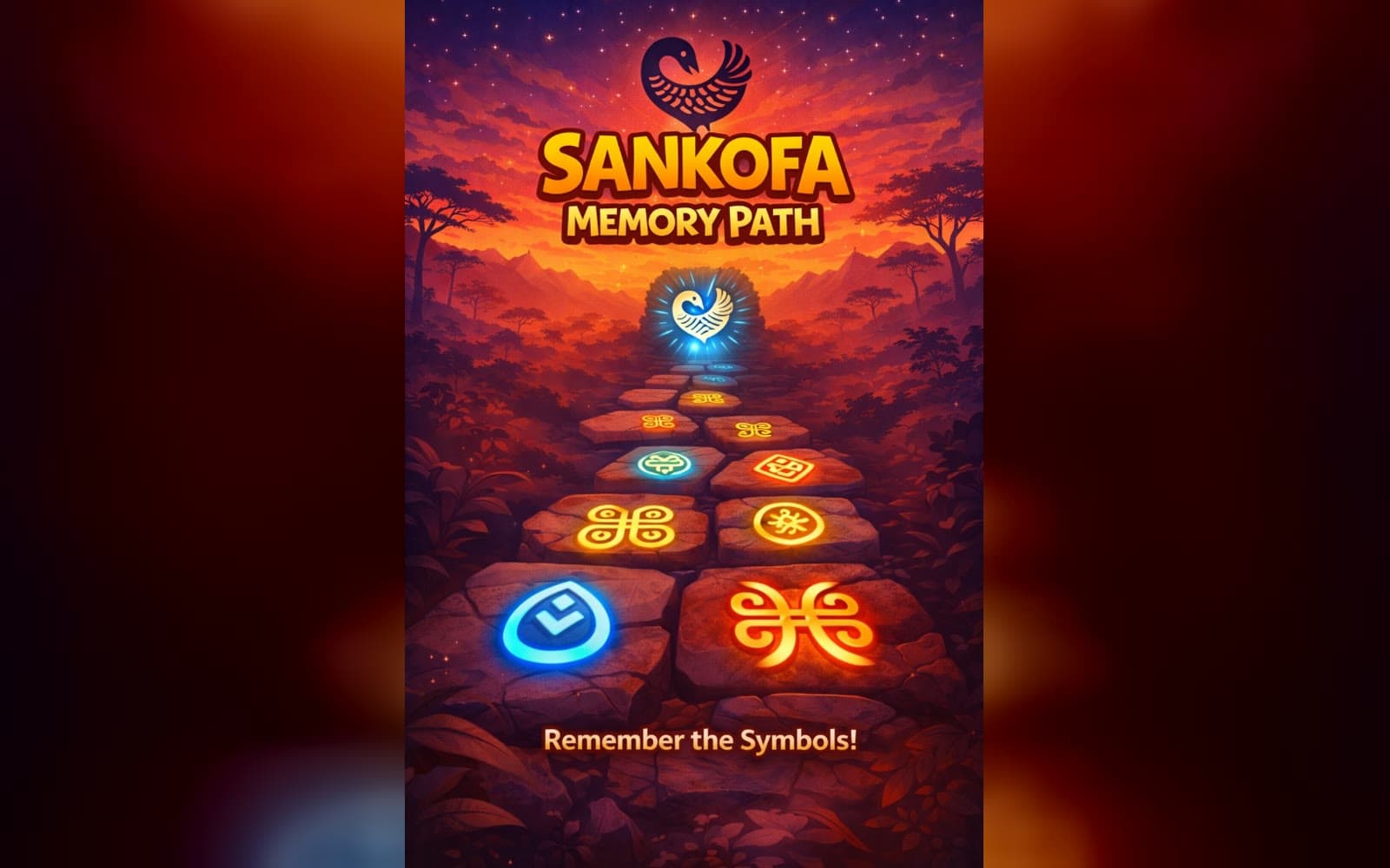 Sankofa Memory Path cover: the Sankofa bird looking back